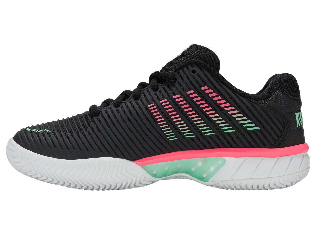 KSWISS TENIS HYPERCOURT EXPRESS 2 CLAY PRETO/ROSA - FEMININO