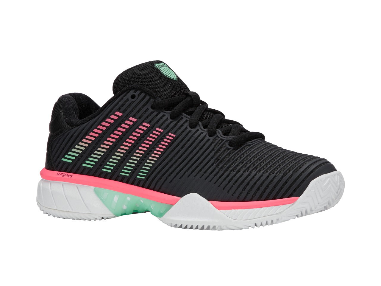 KSWISS TENIS HYPERCOURT EXPRESS 2 CLAY PRETO/ROSA - FEMININO